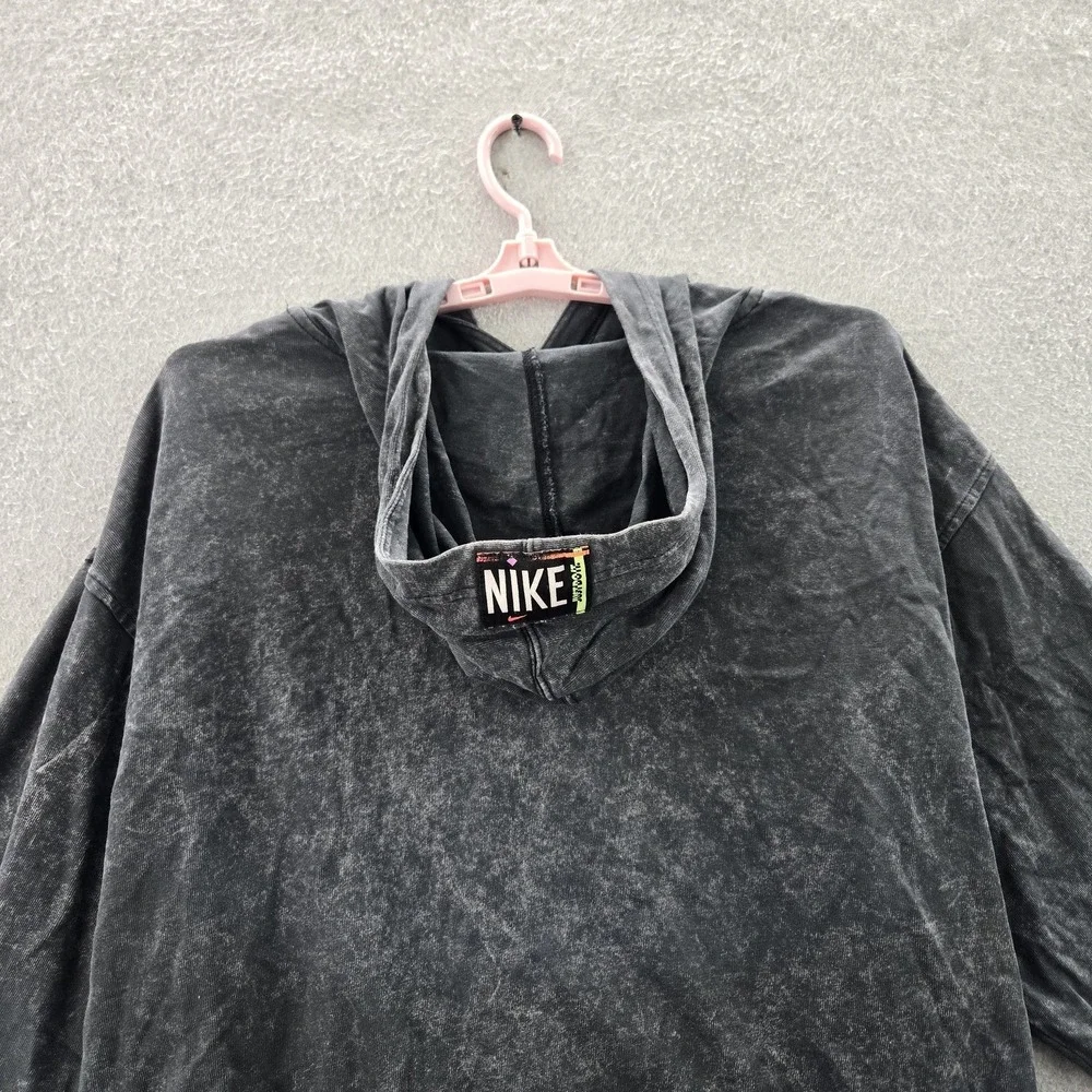 Nike Women Hoodie‎ L Gray Oversized Phoenix Mini Center Swoosh Logo